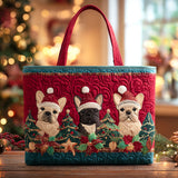 Allegria del Cucciolo d'Inverno Borsa Tote Trapuntata