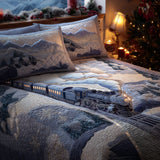 Set di Biancheria da Letto Trapuntata 3 Pezzi Giro dell'Inverno di Rail