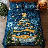 Set di Biancheria da Letto Trapuntata 3 Pezzi Scintillio dell'Inverno