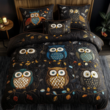 Set di Biancheria da Letto Trapuntata 3 Pezzi Veglia della Saggezza