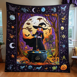 Notte Magica di Halloween Stregata Coperta Trapuntata