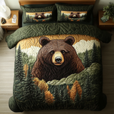 Set di Biancheria da Letto Trapuntata 3 Pezzi Re del Bosco