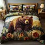 Set di Biancheria da Letto Trapuntata 3 Pezzi Viandante del Bosco
