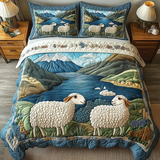 Set di Biancheria da Letto Trapuntata 3 Pezzi Pecora di Woolly
