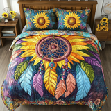 Set di Biancheria da Letto Trapuntata 3 Pezzi Giallo Haze