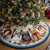 Il Fascino dello Yorkshire Copri Base per Albero di Natale Trapuntato