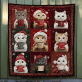 Gatti del Natale Coperta Trapuntata