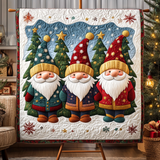 Gnomi di Natale Coperta Trapuntata