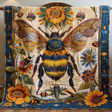 Ape Floreale Vintage Coperta Trapuntata