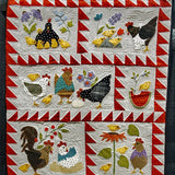 Famiglia di Galline Coperta Trapuntata