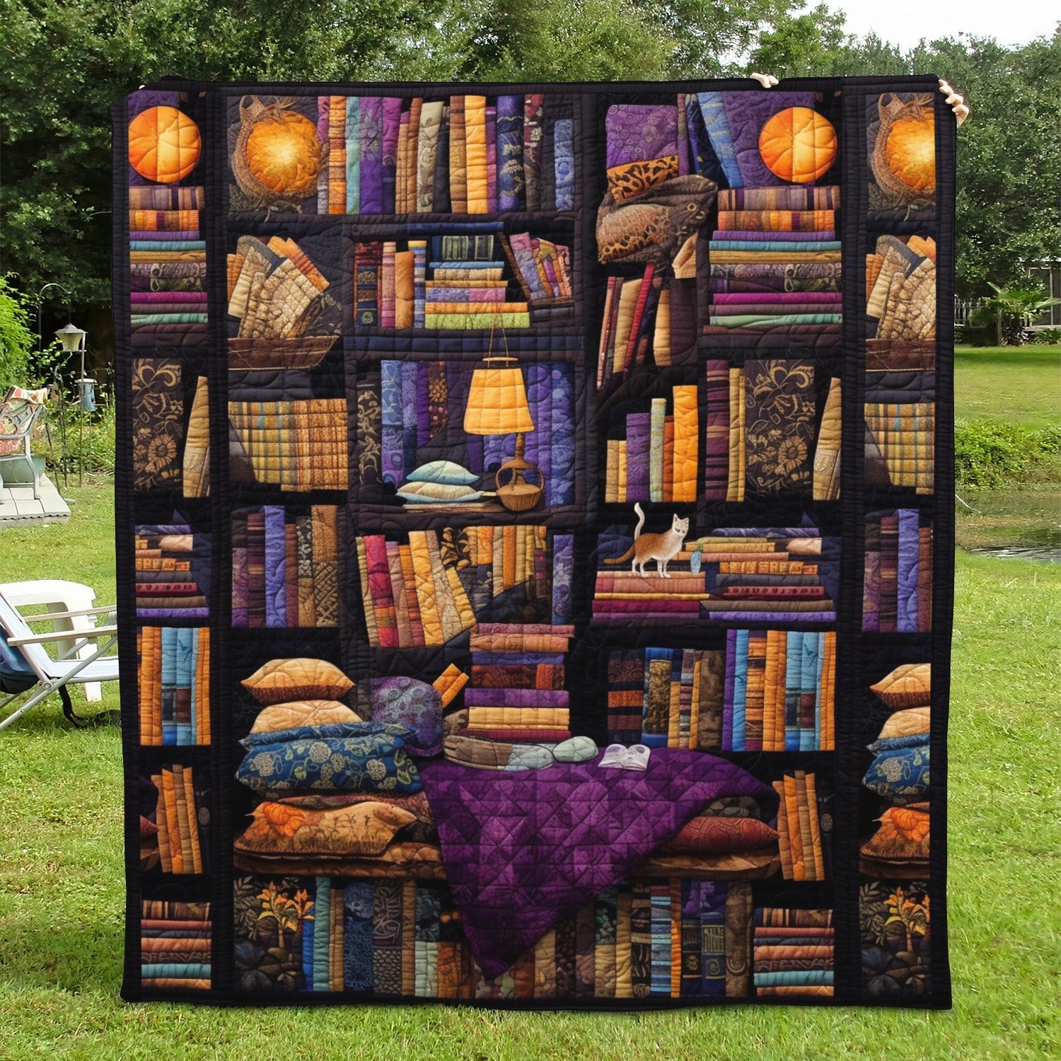 Libreria Vintage Coperta Trapuntata