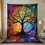 Arte dell'Albero della Vita Celtico Coperta Trapuntata