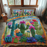 Set di Biancheria da Letto Trapuntata 3 Pezzi Giardino di Lively del Cactus