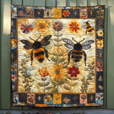 Arte dell'Ape Floreale Coperta Trapuntata