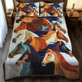 Set di Biancheria da Letto Trapuntata 3 Pezzi Cavallo Colorato