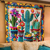 Splendore del Cactus Saguaro Coperta Trapuntata
