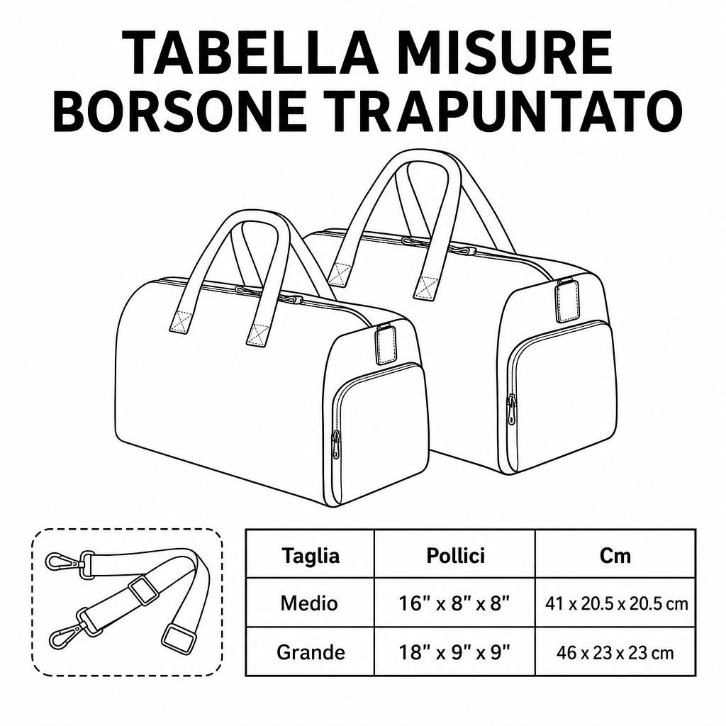 Movimento Classico Borsone Trapuntato