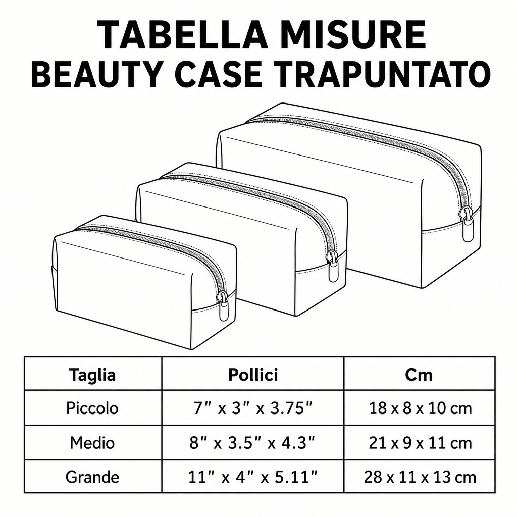 Fiore Selvatico Bianco Beauty Case Trapuntato